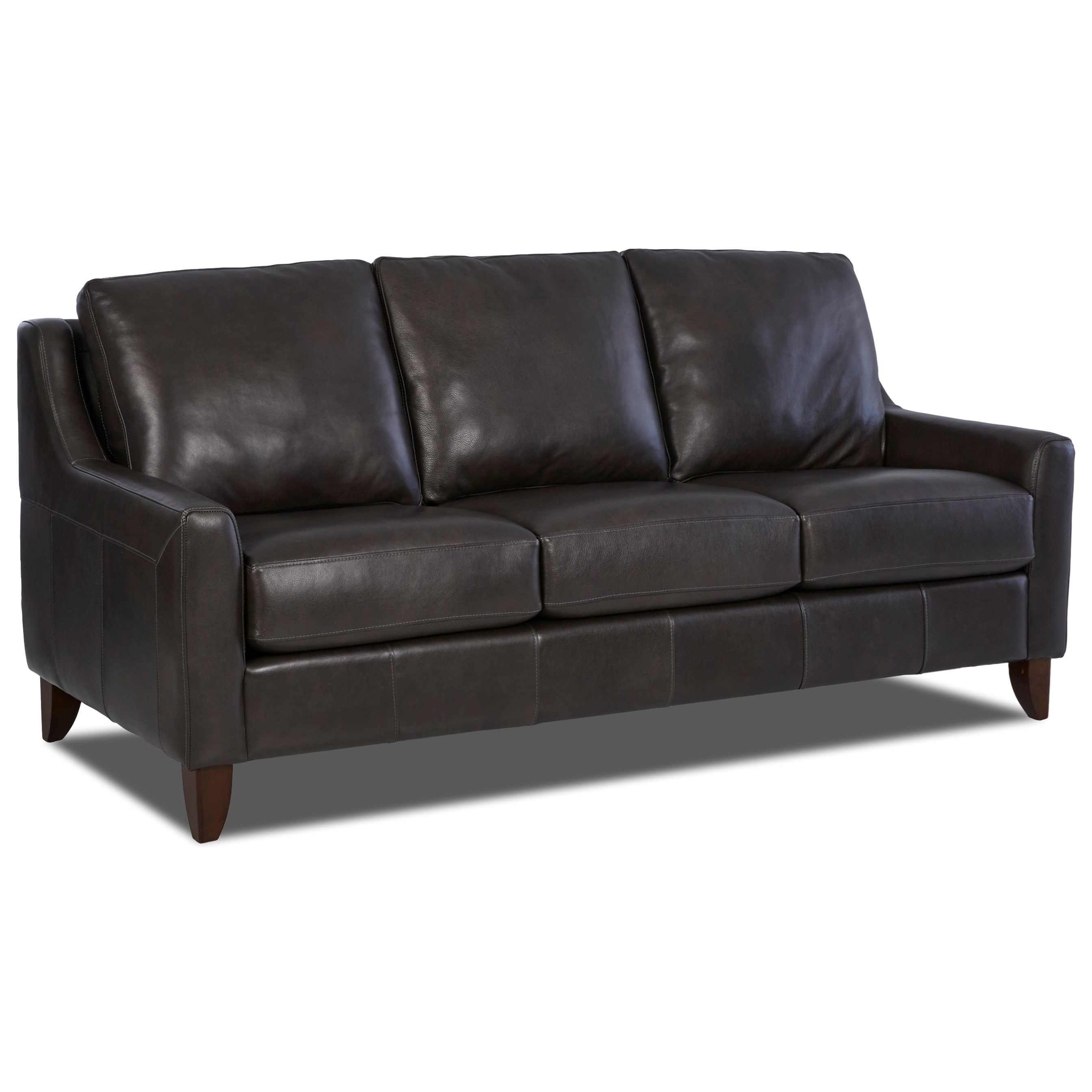 Klaussner Belton Casual Sofa with Track Arms Johnny Janosik Sofas